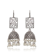 Load image into Gallery viewer, swara Silver Lookalike Earrings
