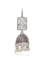 Load image into Gallery viewer, swara Silver Lookalike Earrings