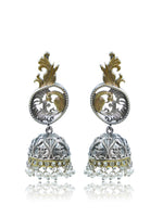 Load image into Gallery viewer, Tanvi DualTone Jhumka Earrings