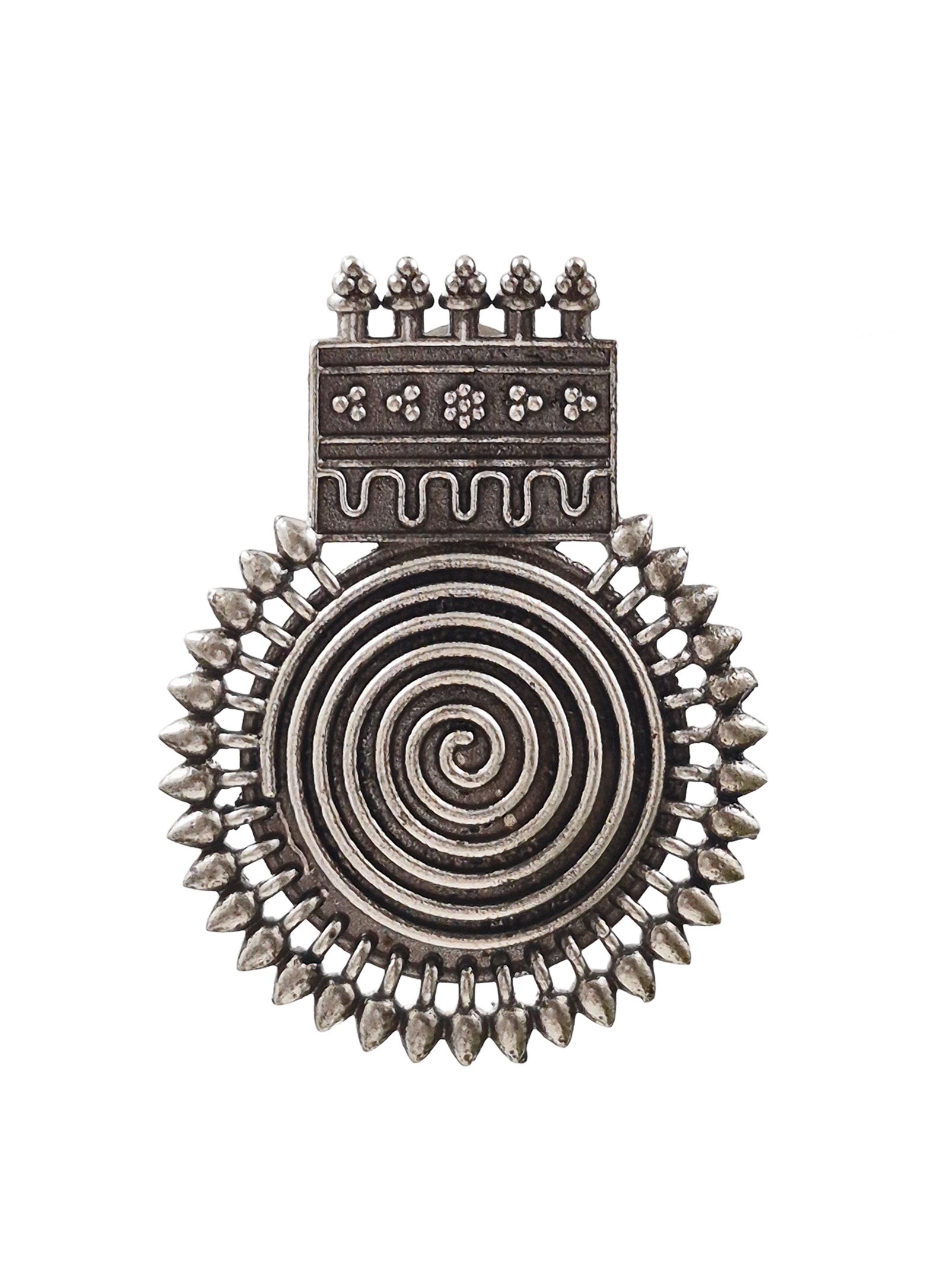 IMAARA SILVER LOOKALIKE STUD EARRINGS
