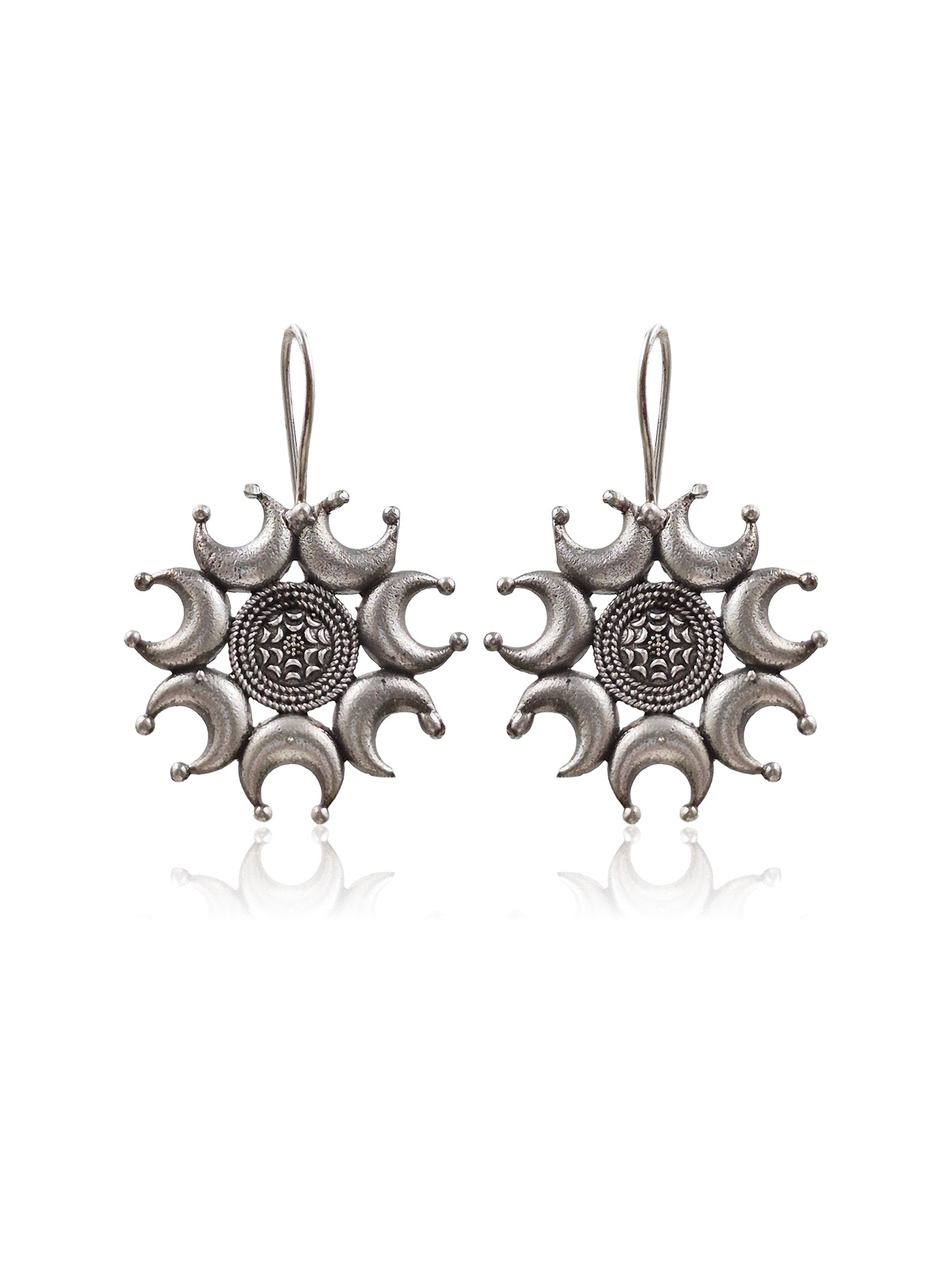 RIA SILVER LOOKALIKE STUD EARRINGS