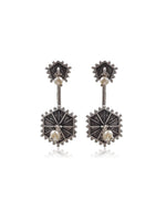 Load image into Gallery viewer, KHANAK SILVER LOOKALIKE STUD EARRINGS