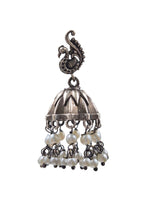 Load image into Gallery viewer, MOR OXIDISED JHUMKA EARRINGS