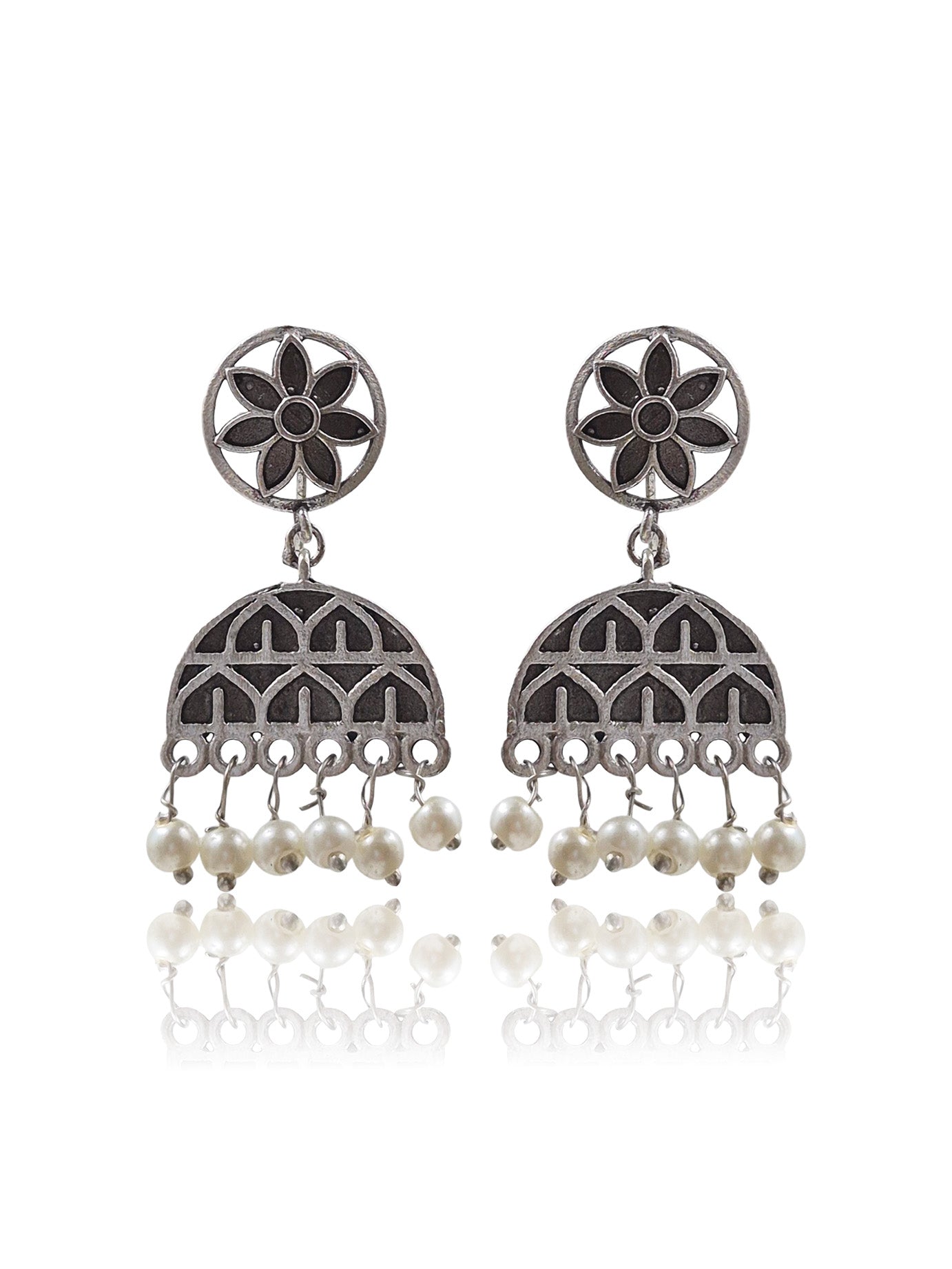 MEERA OXIDISED DANGLER EARRINGS