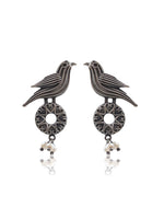 Load image into Gallery viewer, NEHA SILVER LOOKALIKE STUD EARRINGS