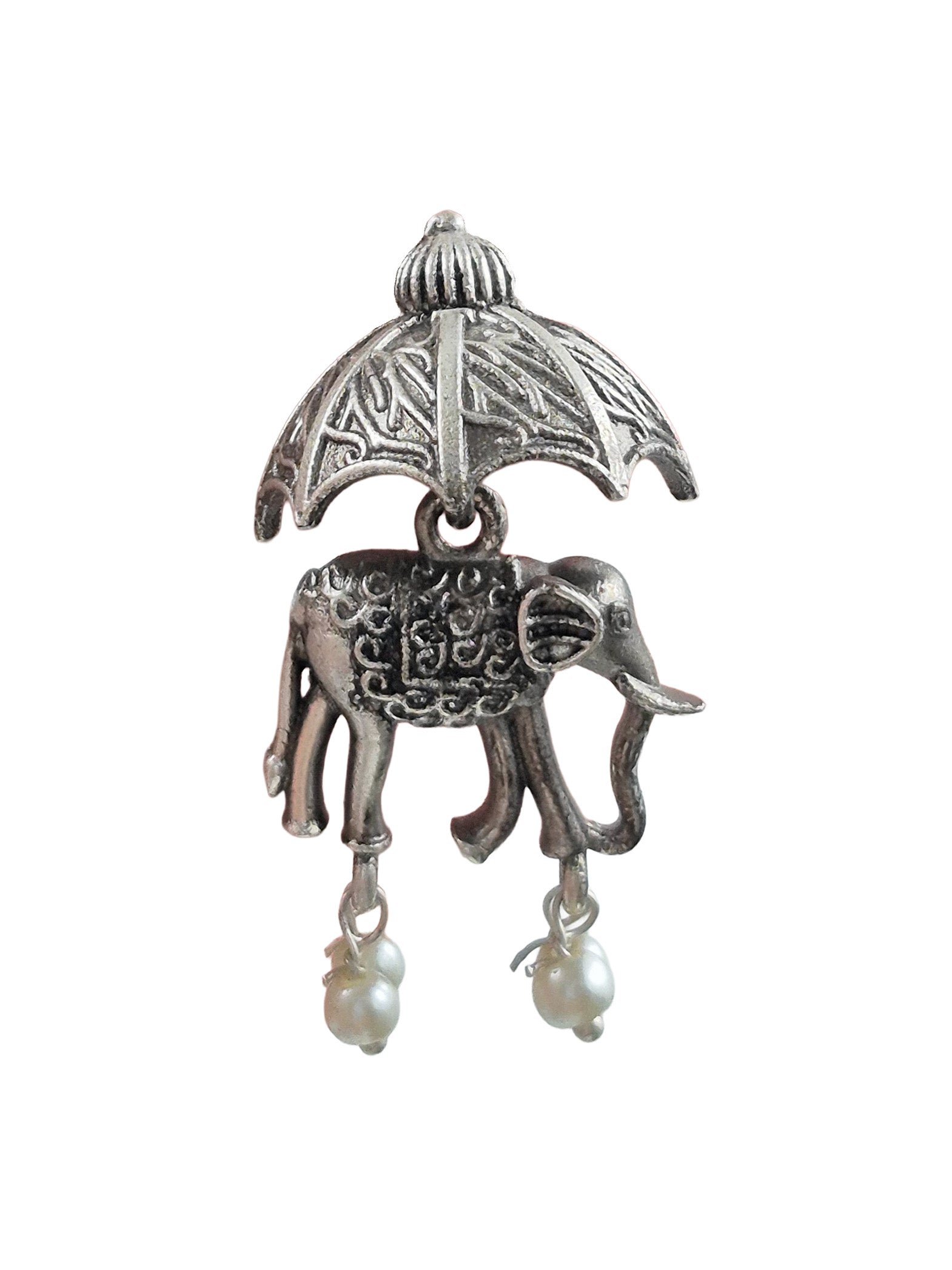 SWATI SILVER LOOKALIKE STUD EARRINGS