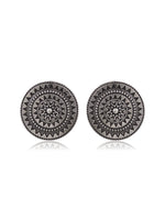 Load image into Gallery viewer, RADHIKA SILVER LOOKALIKE STUD EARRINGS