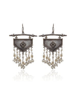 Load image into Gallery viewer, AHANA SILVER LOOKALIKE DANGLER EARRINGS