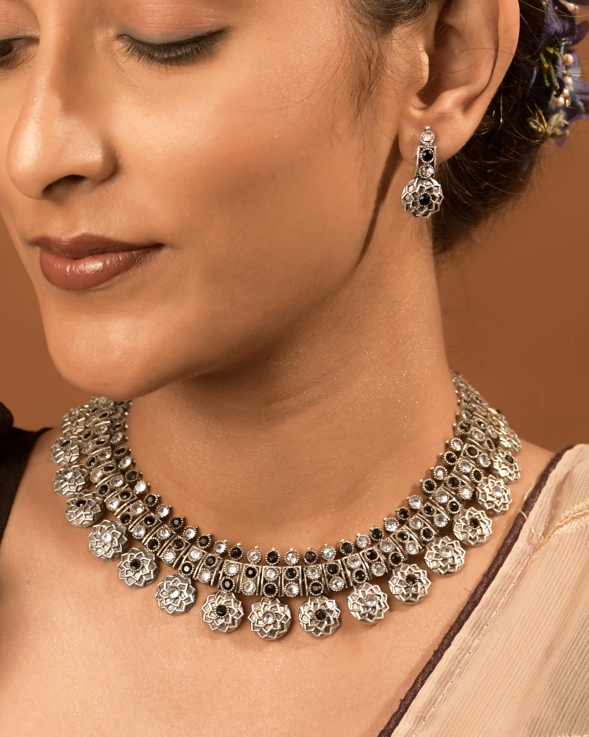 Prisha Stone Necklace Set