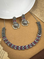 Load image into Gallery viewer, Meher Stone Necklace Set