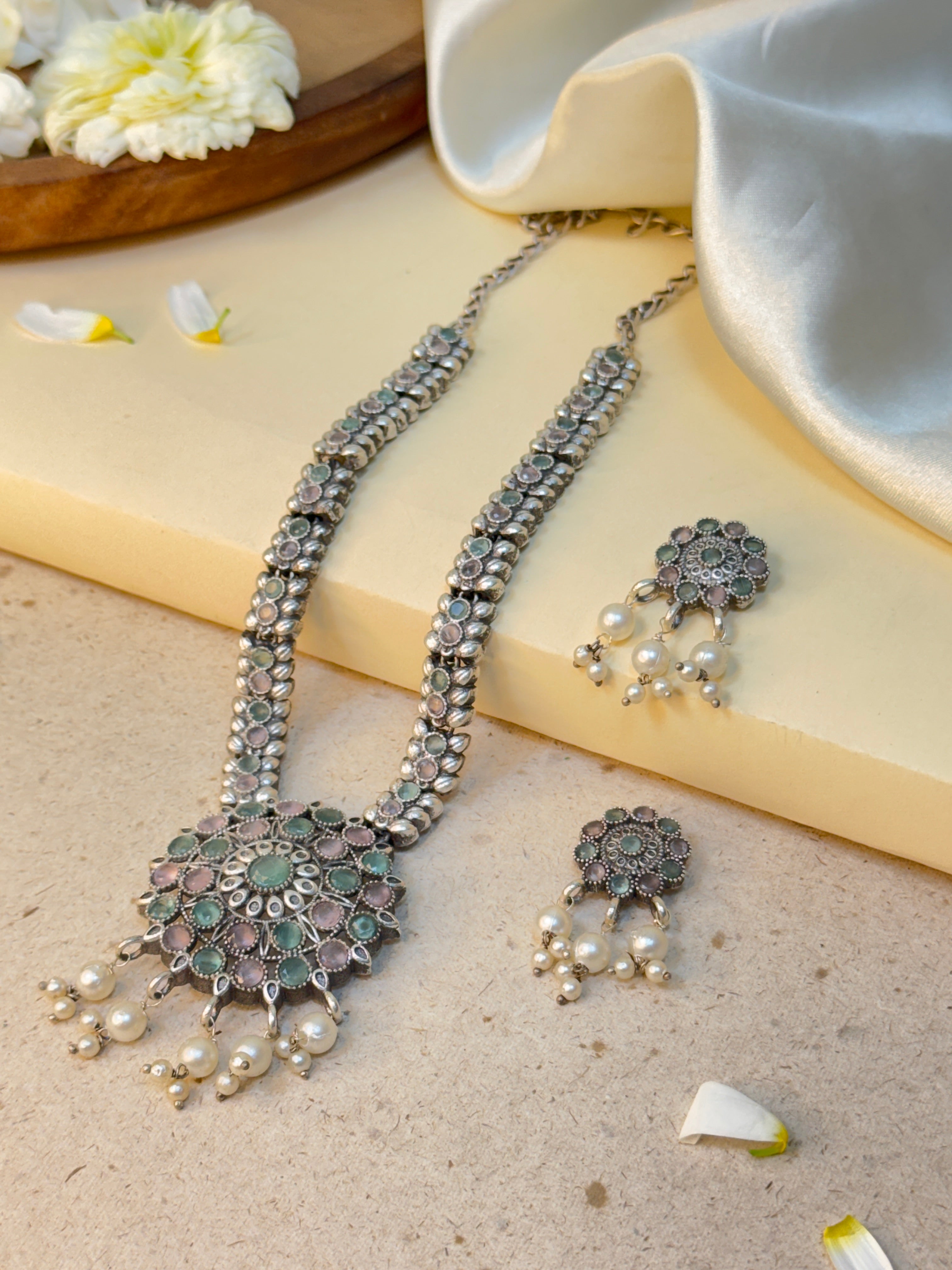 Florance Stone Necklace Set