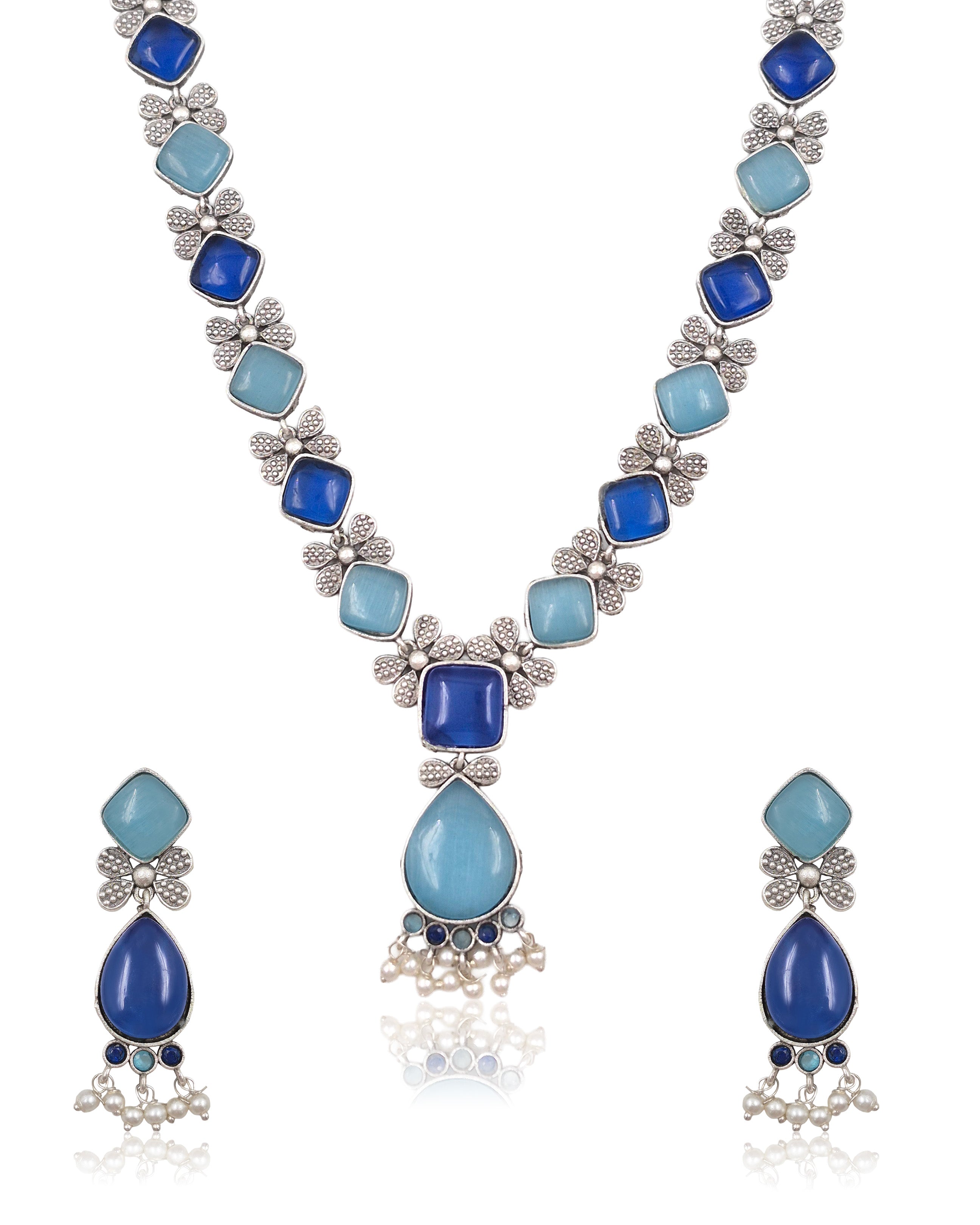 Ravya Stone Necklace Set