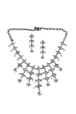 Load image into Gallery viewer, Crimson Noir Stone Necklace Set