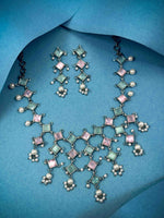 Load image into Gallery viewer, Crimson Noir Stone Necklace Set