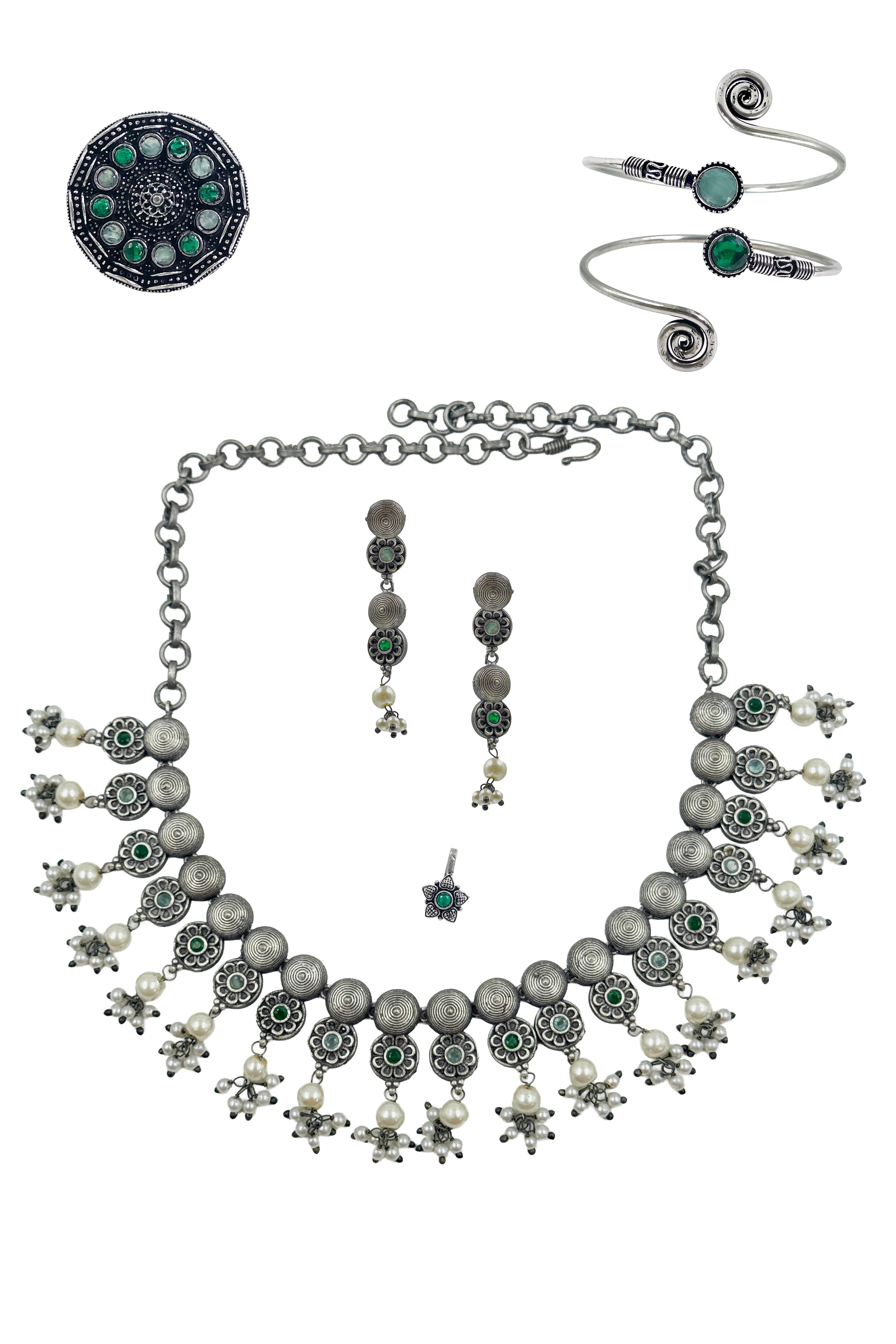 RASHMI STONE JEWELLERY SET COMBO