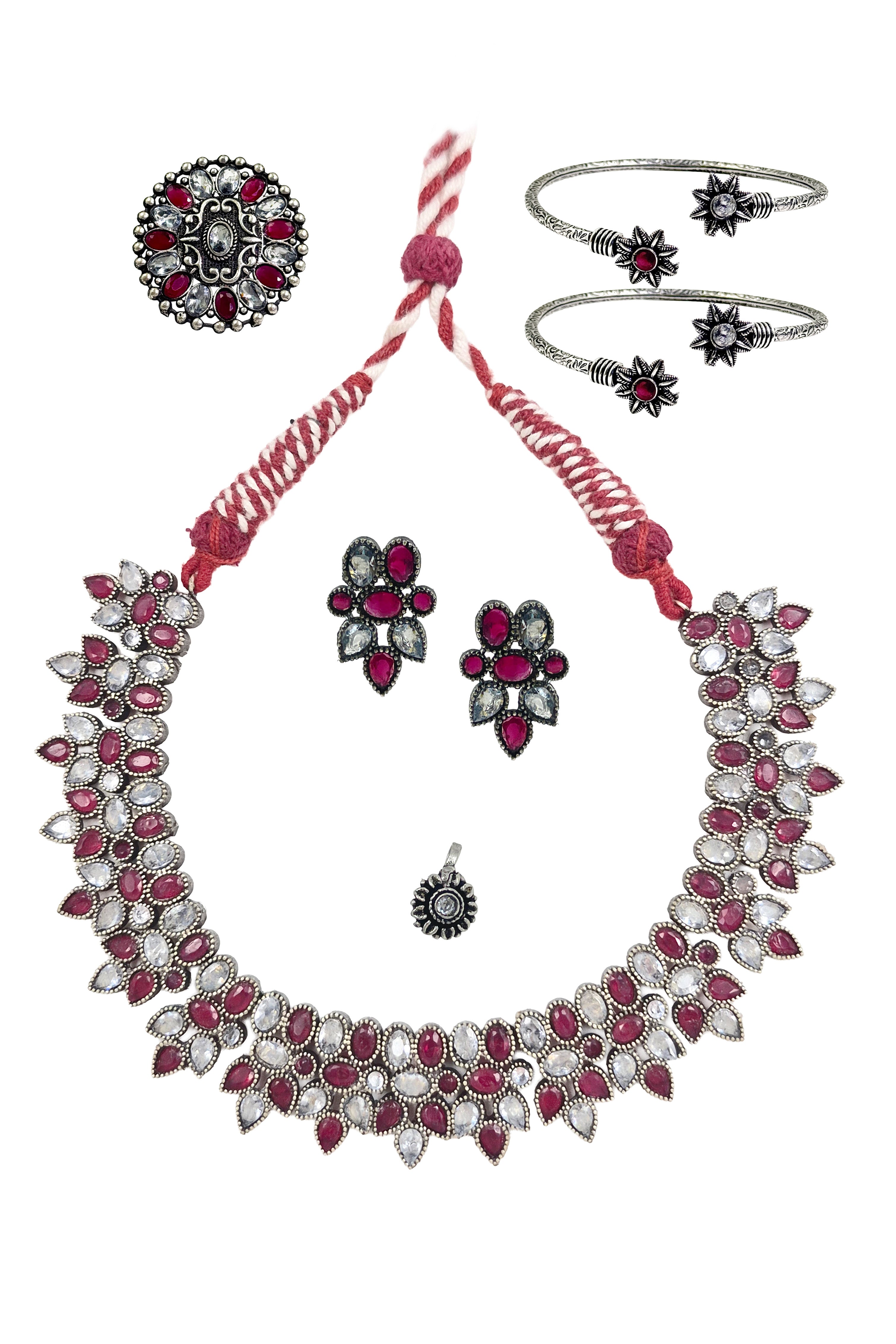 Reeva Stone Jewellery Set Combo