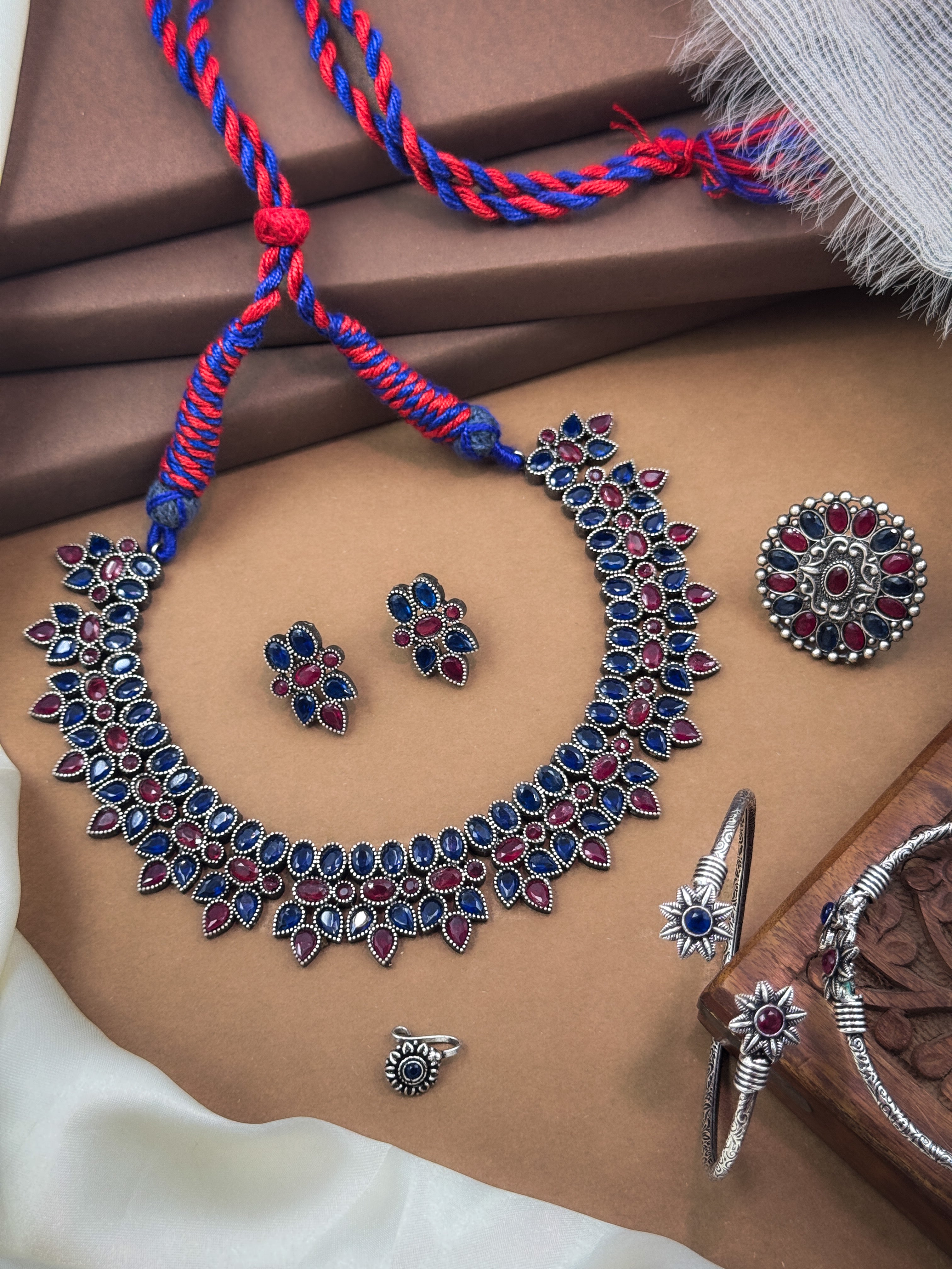 Reeva Stone Jewellery Set Combo