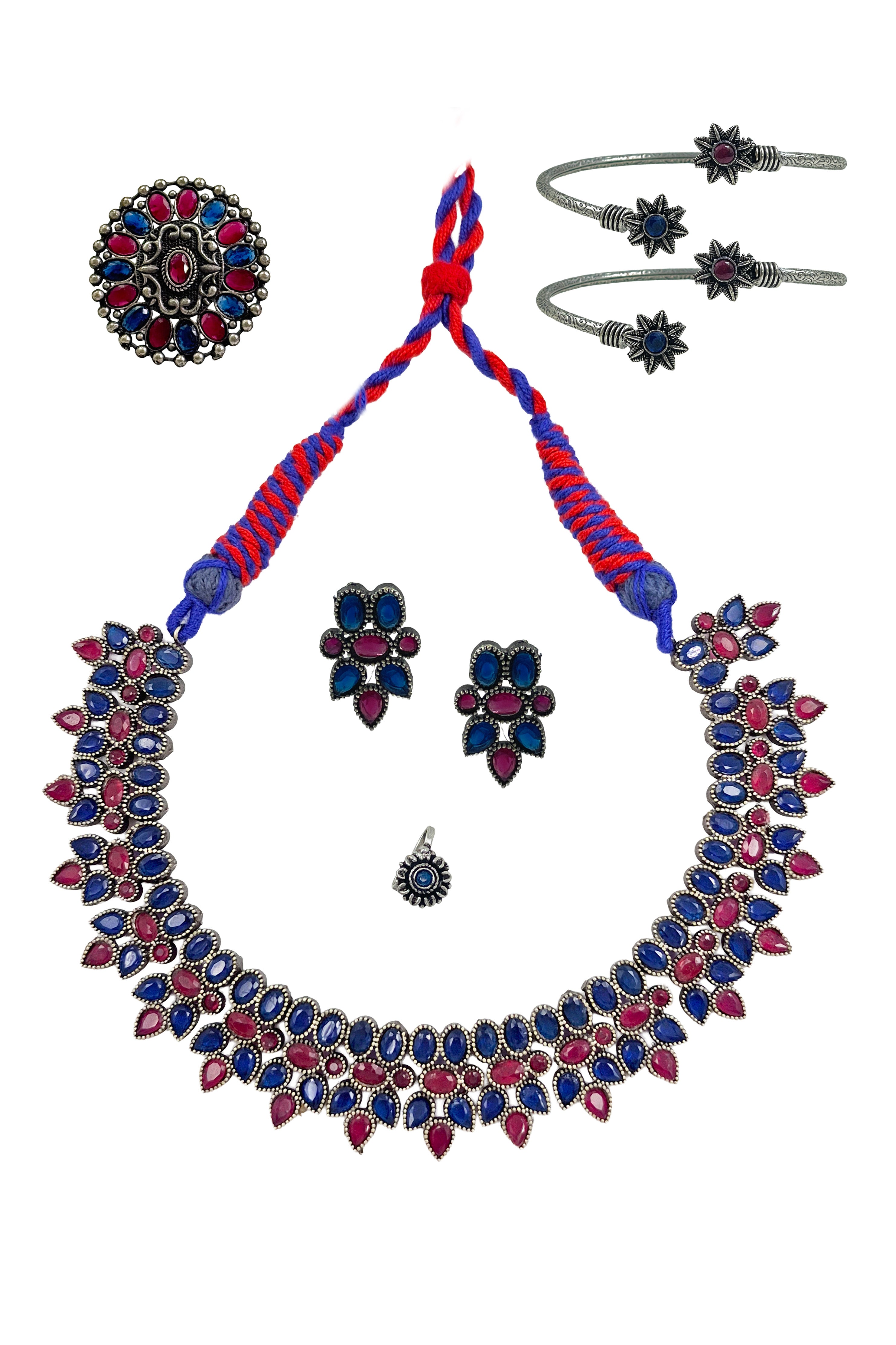 Reeva Stone Jewellery Set Combo