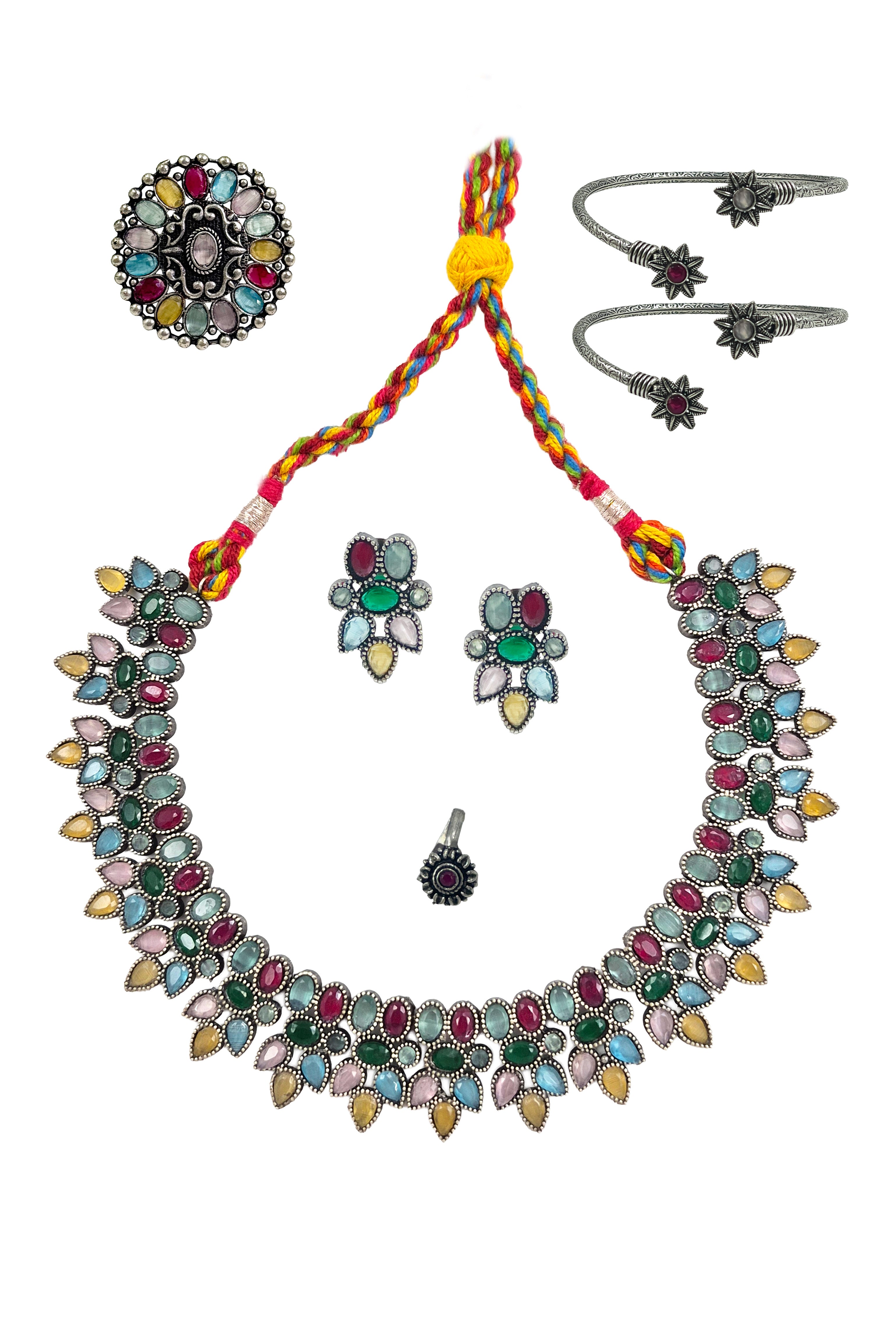 Reeva Stone Jewellery Set Combo