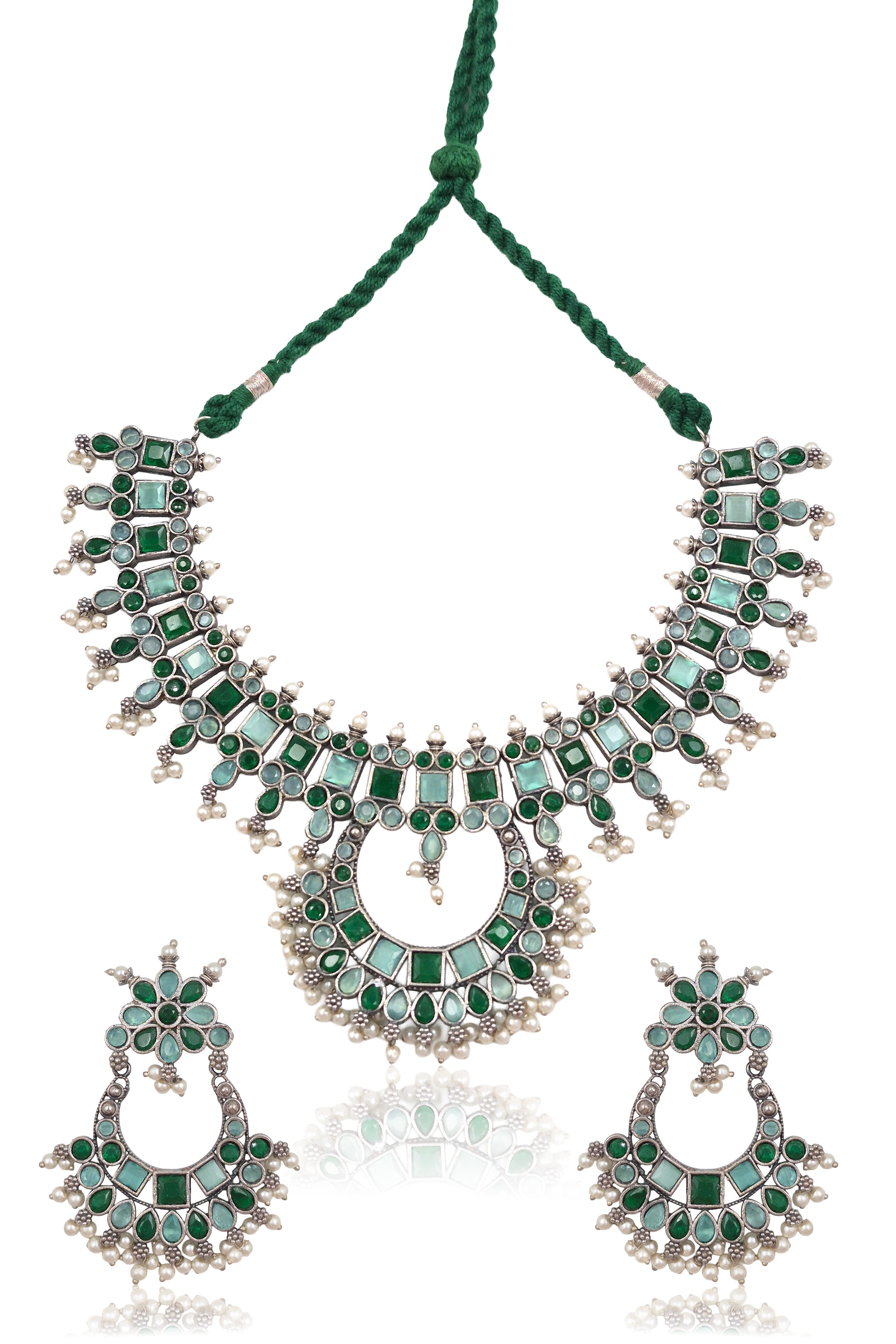 Kiya Stone Necklace Set