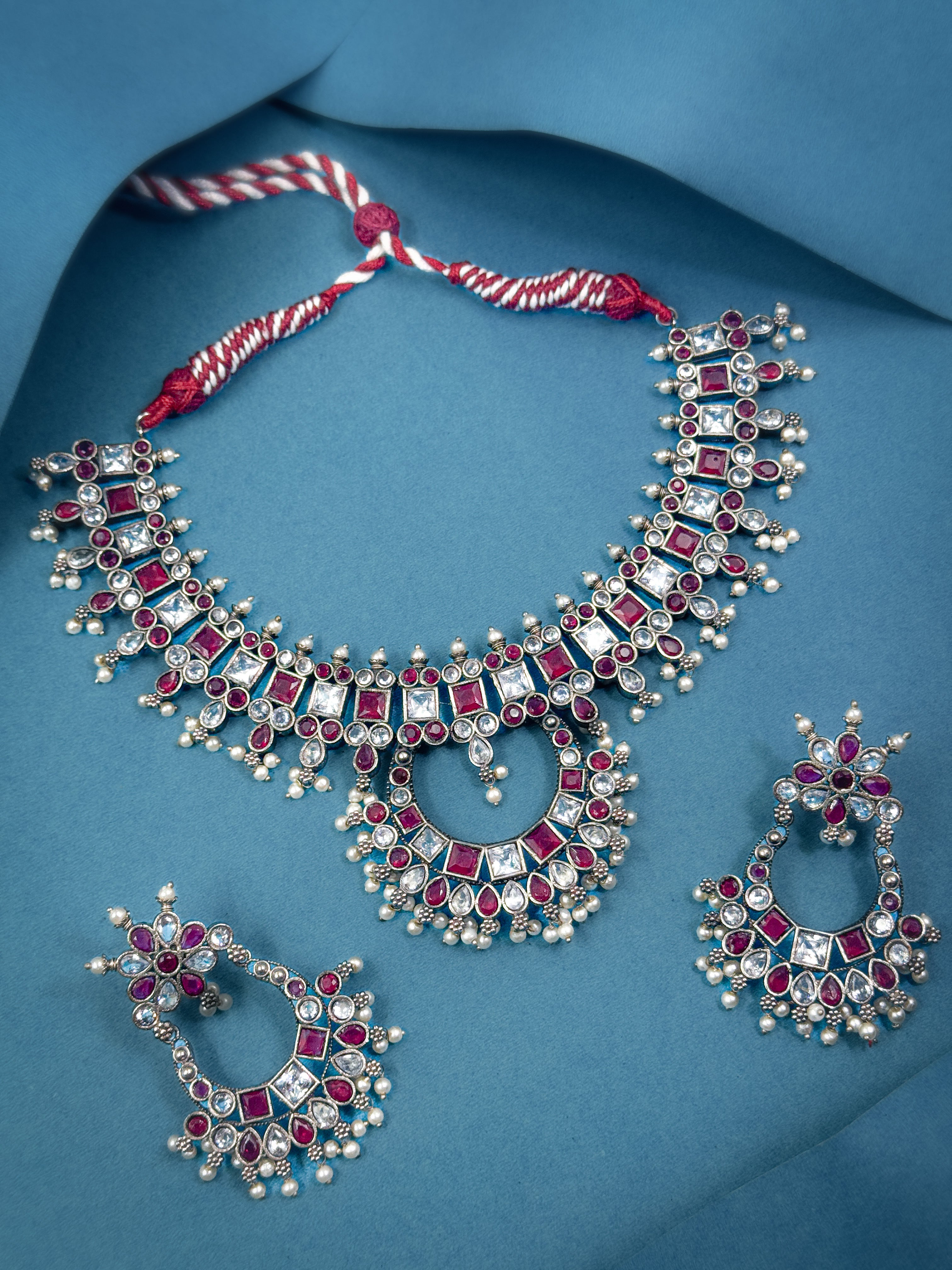 Kiya Stone Necklace Set