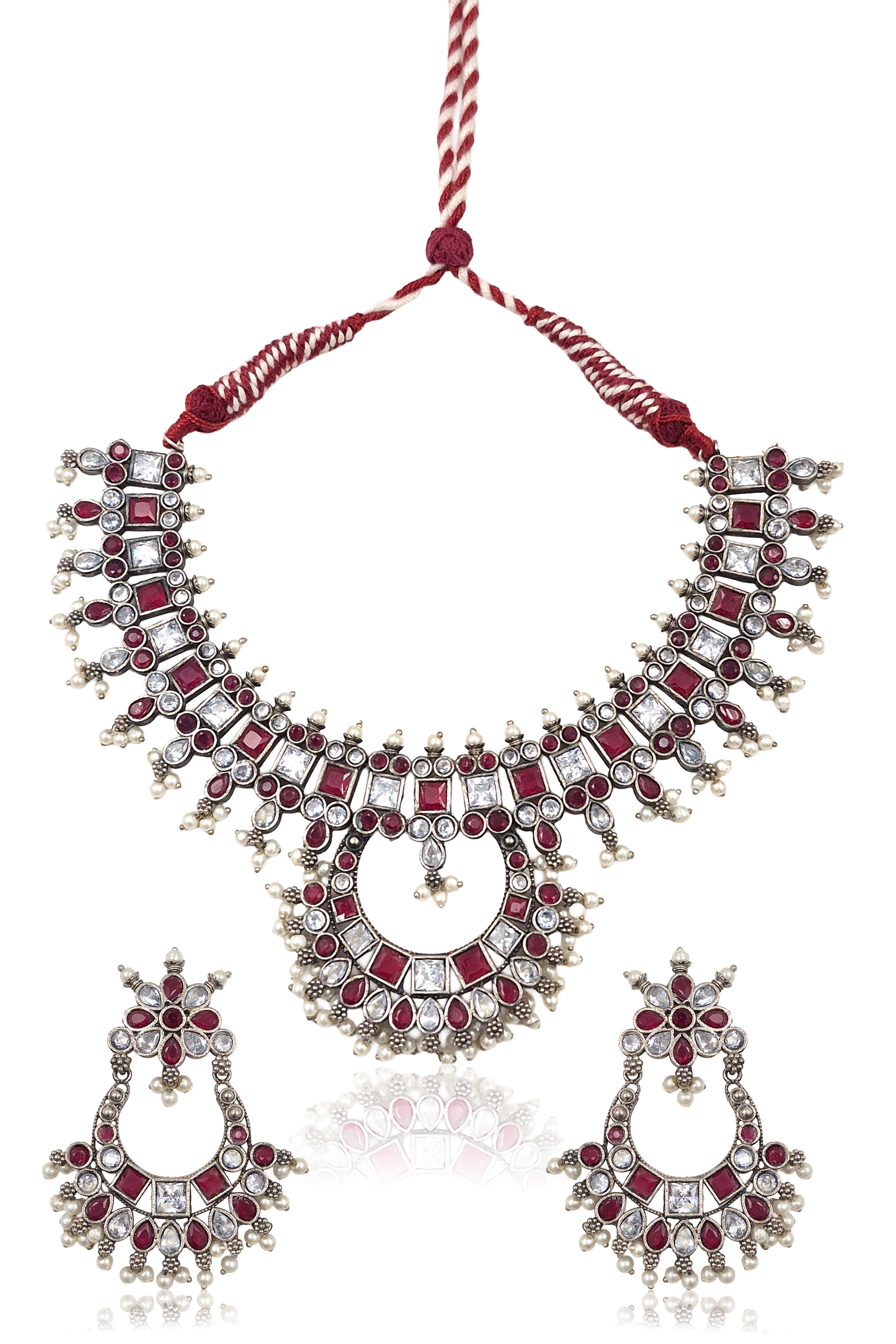 Kiya Stone Necklace Set