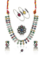 Load image into Gallery viewer, Shivani Stone Jewellery Set