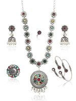 Load image into Gallery viewer, Nitya Stone Jewellery Set