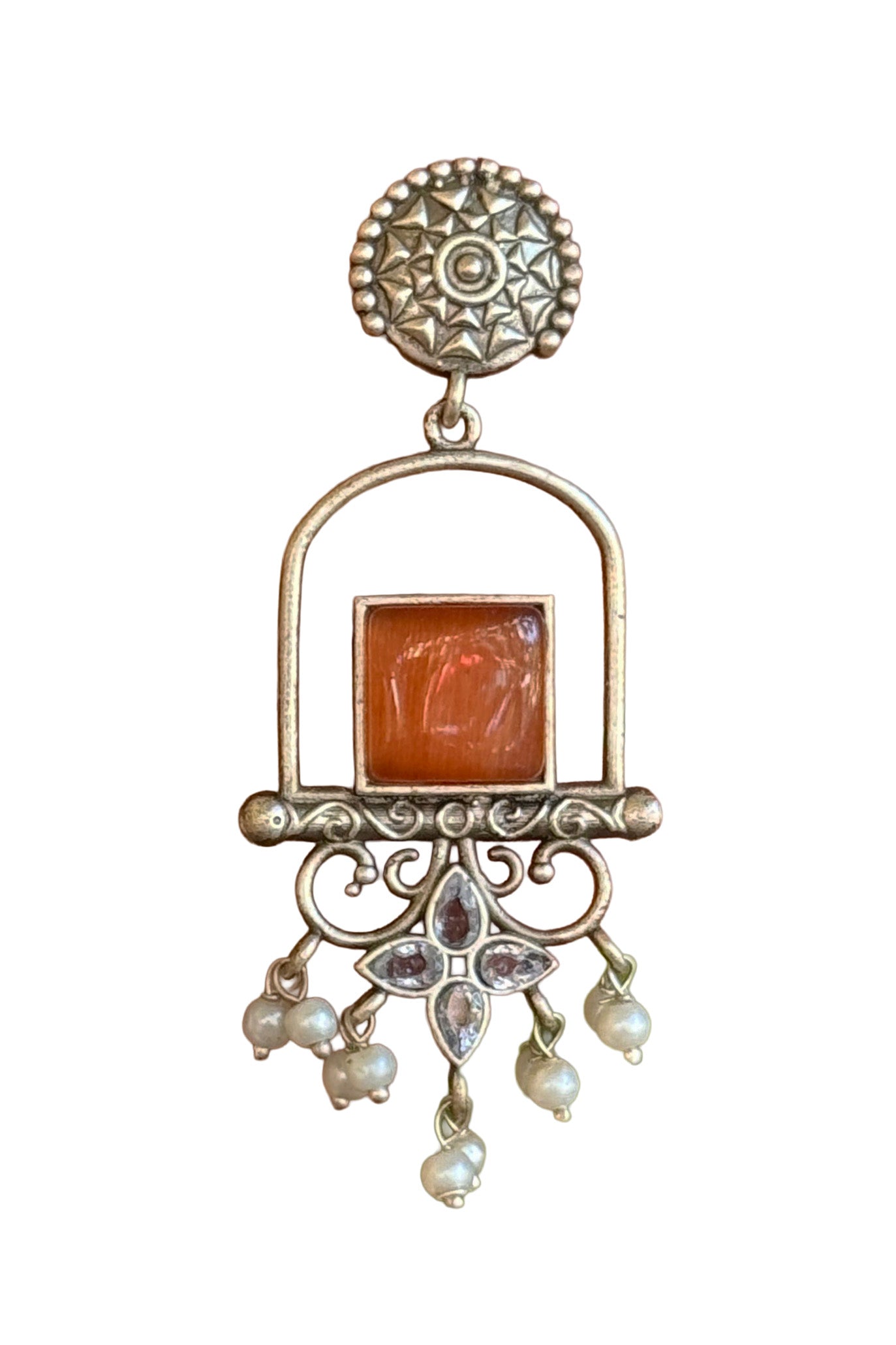 CORAL DANGLER EARRINGS