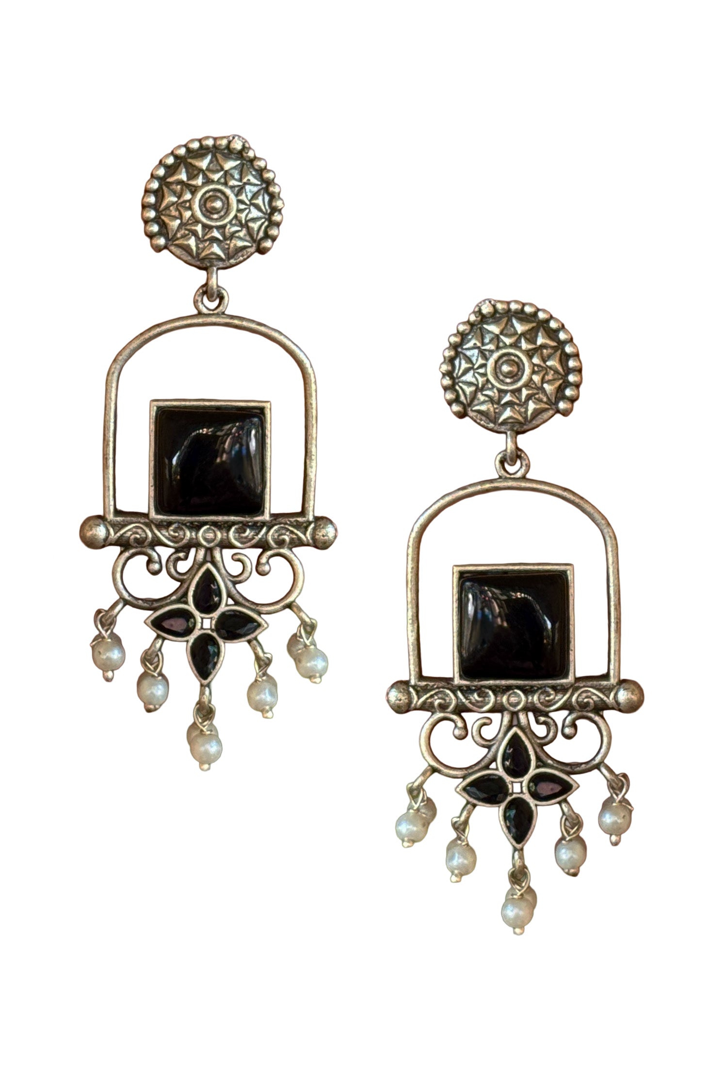 CORAL DANGLER EARRINGS