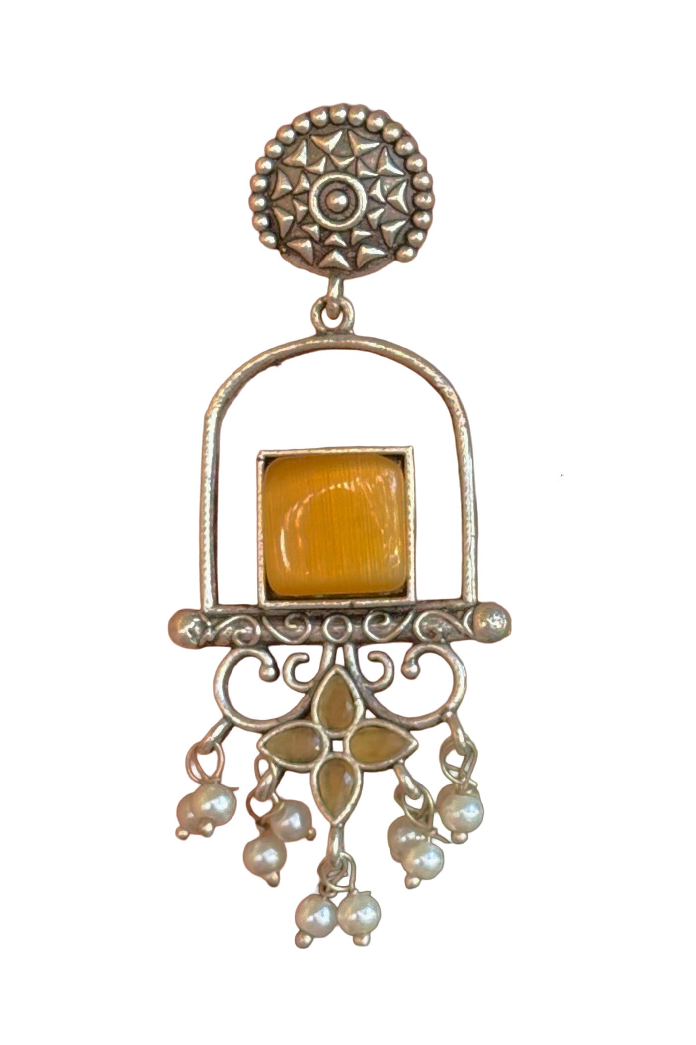 CORAL DANGLER EARRINGS