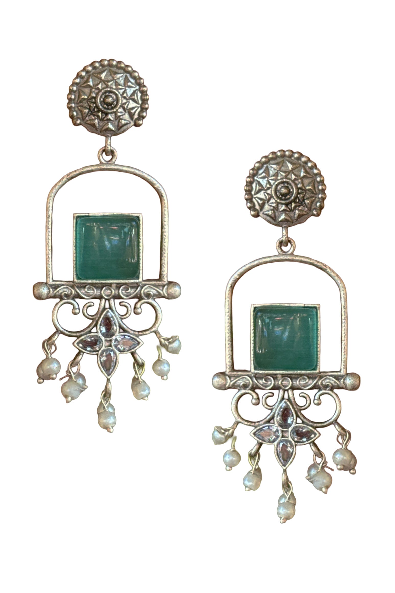 CORAL DANGLER EARRINGS