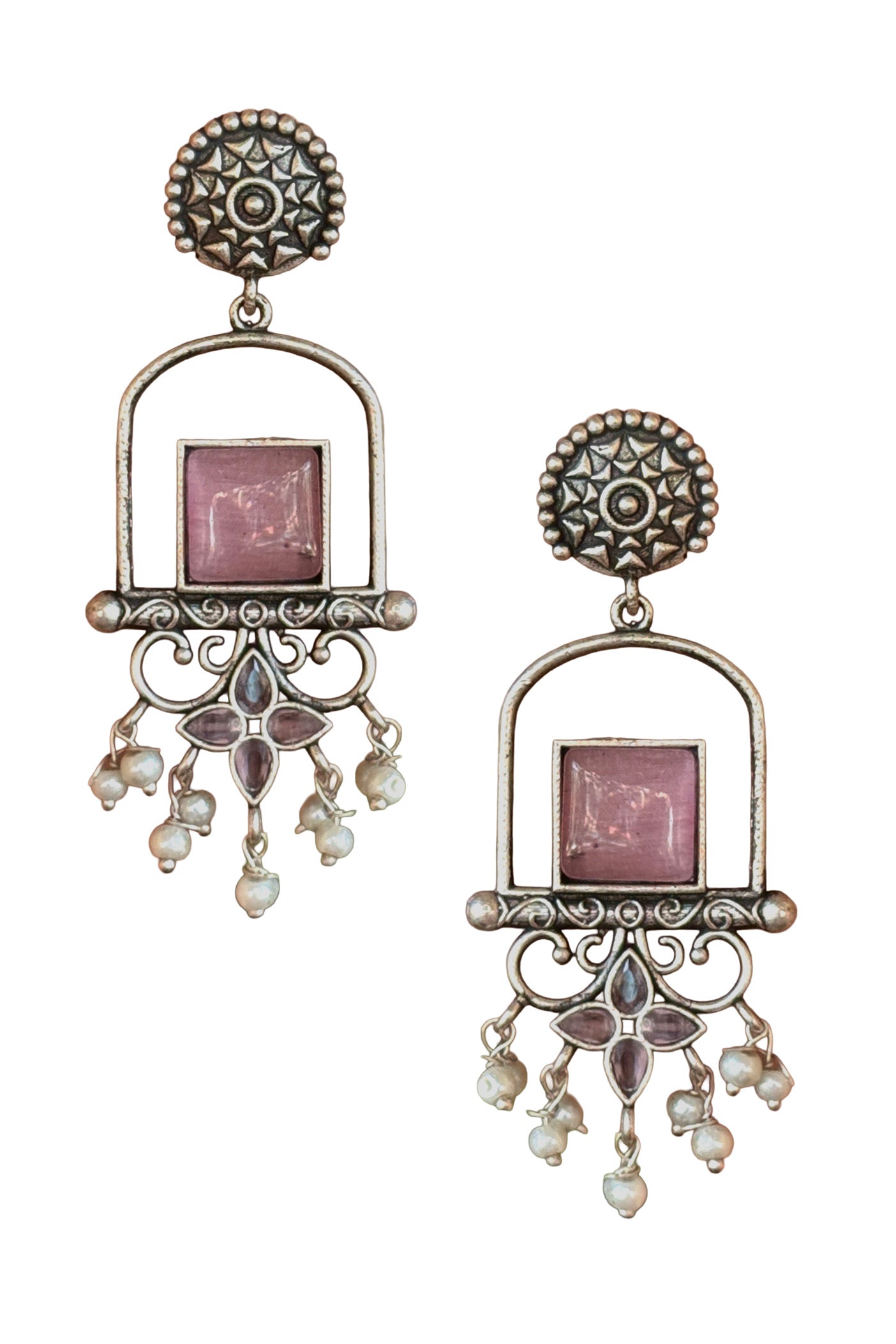 CORAL DANGLER EARRINGS