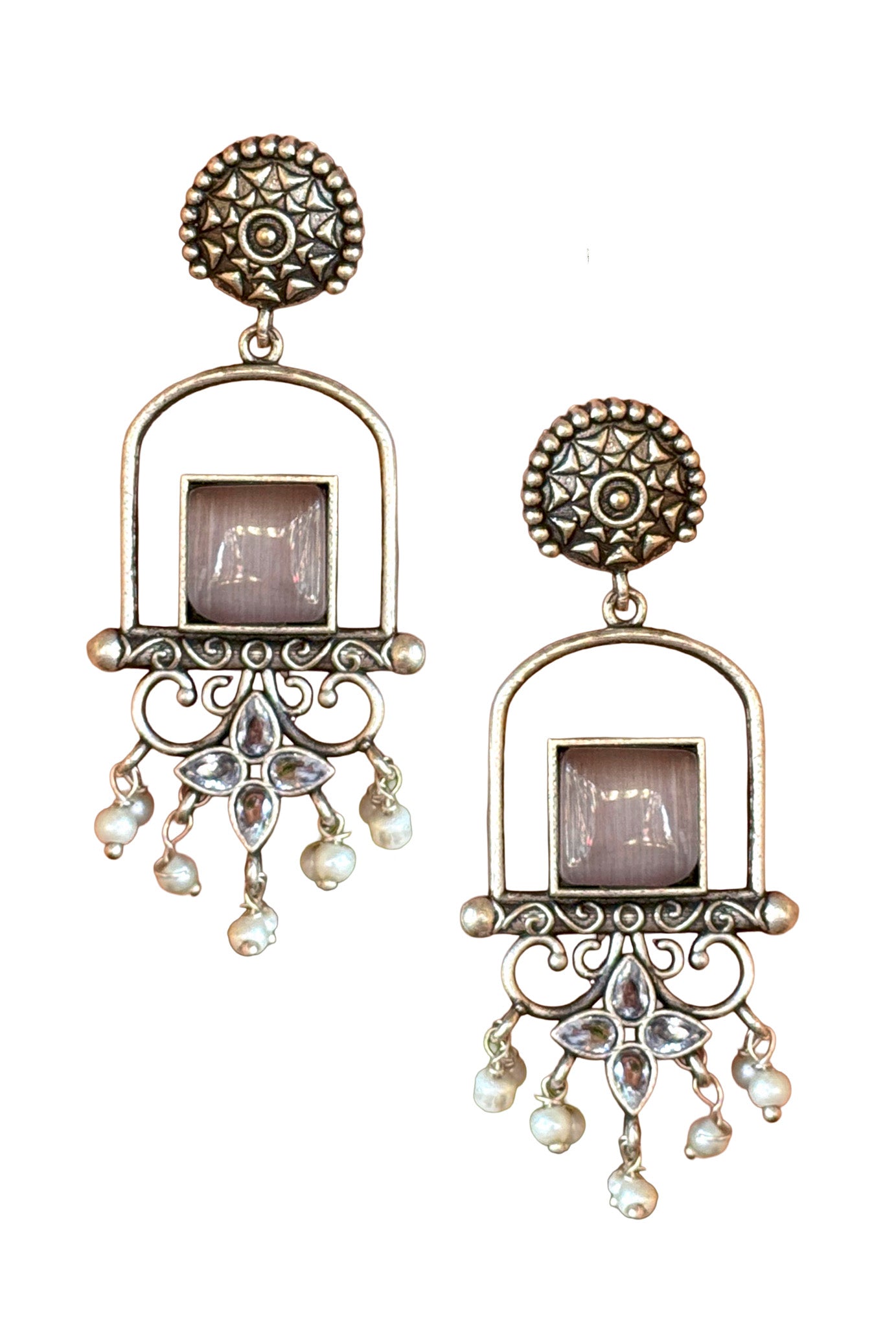 CORAL DANGLER EARRINGS