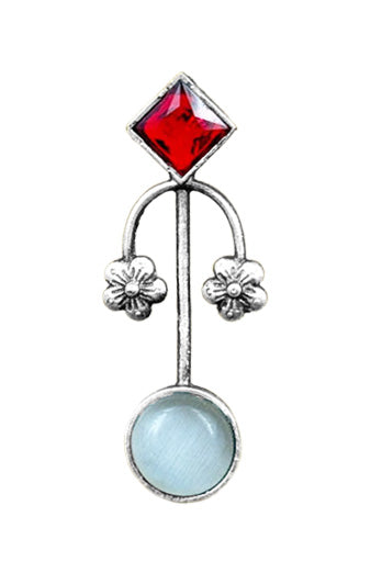ZALAK OXIDISED STUD EARRINGS