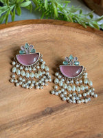Load image into Gallery viewer, Mira Dangler Stone Earrings