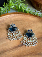 Load image into Gallery viewer, Mira Dangler Stone Earrings