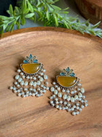 Load image into Gallery viewer, Mira Dangler Stone Earrings
