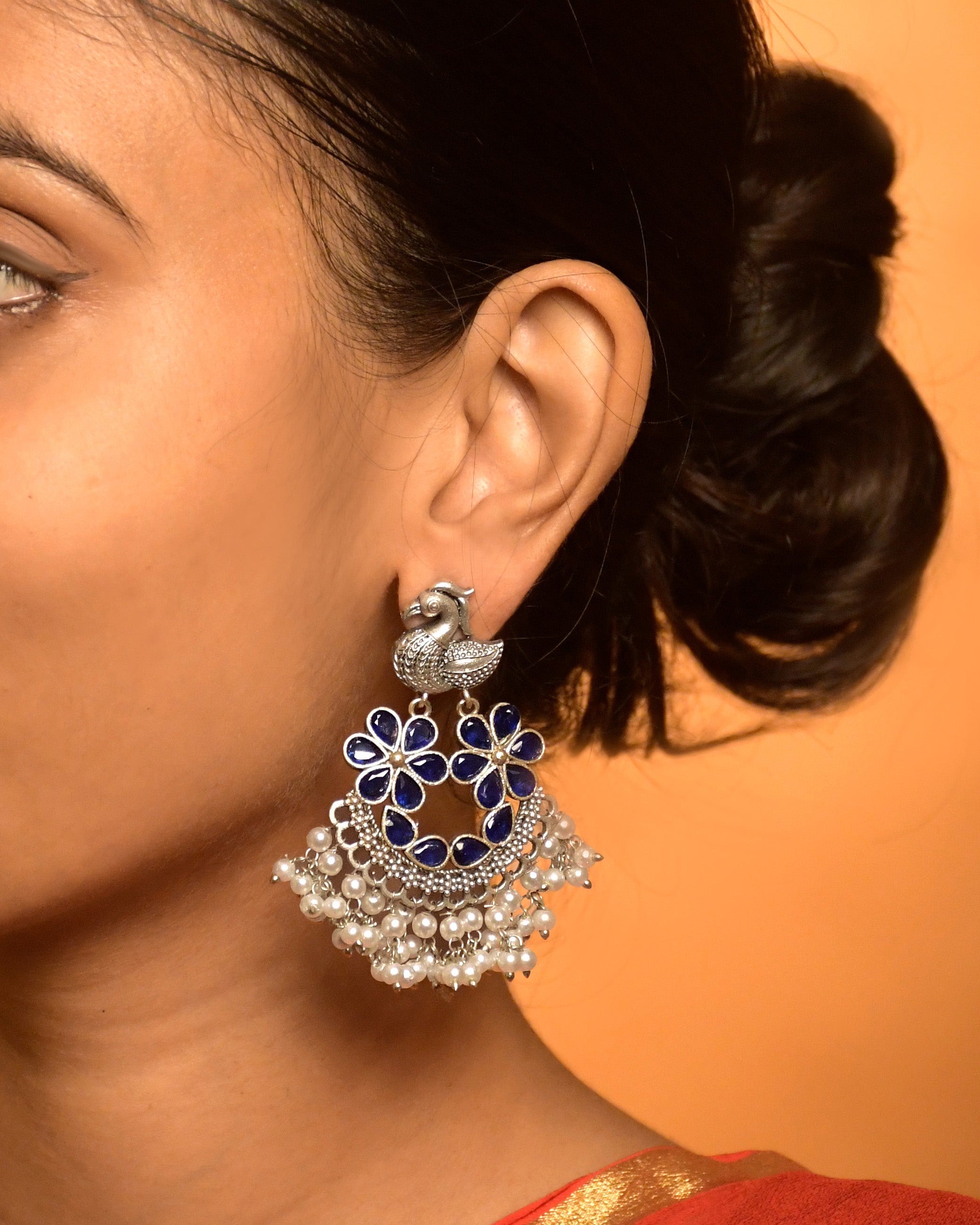 AROHI OXIDISED DANGLER EARRINGS