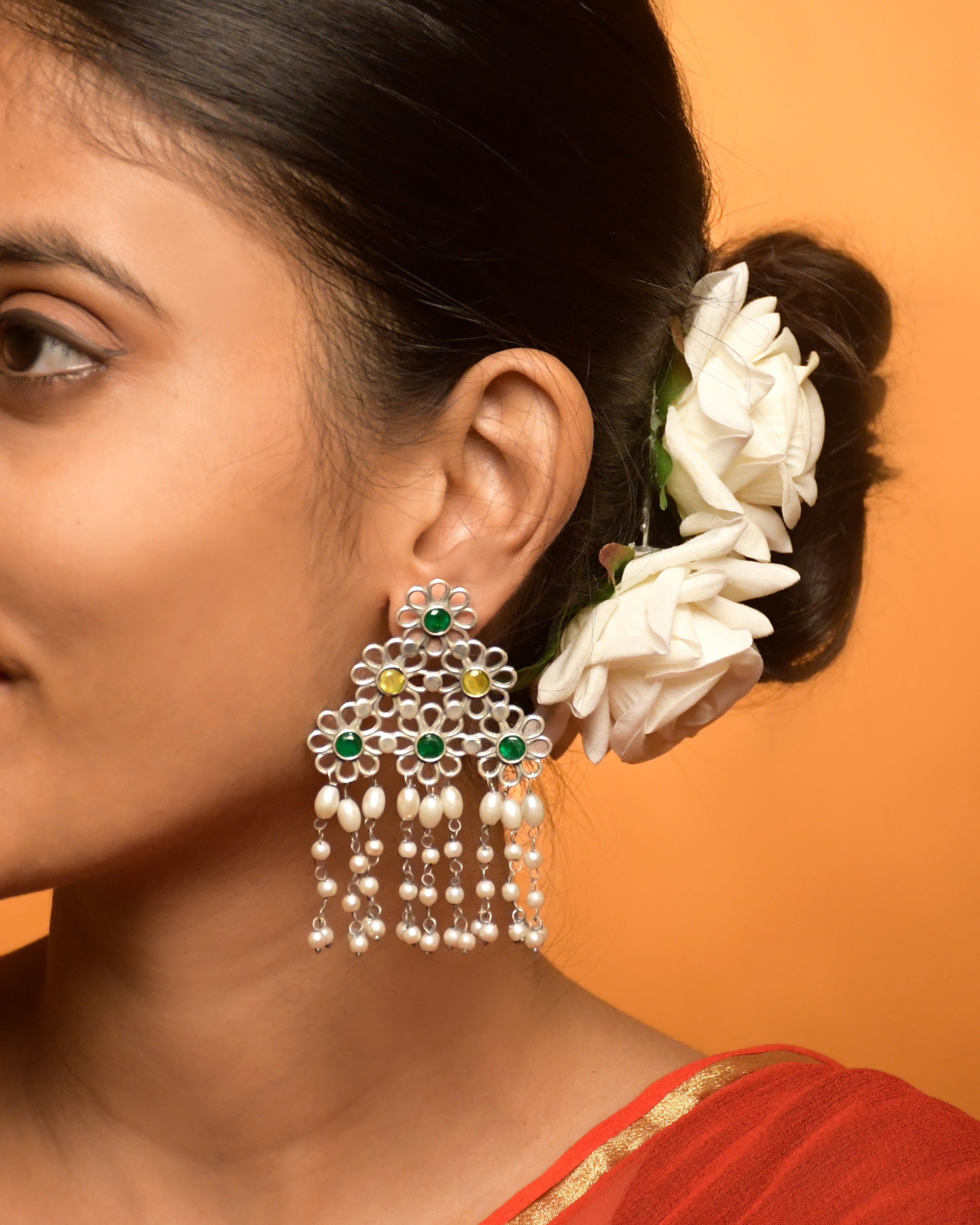 NITHYA OXIDISED DANGLER EARRINGS
