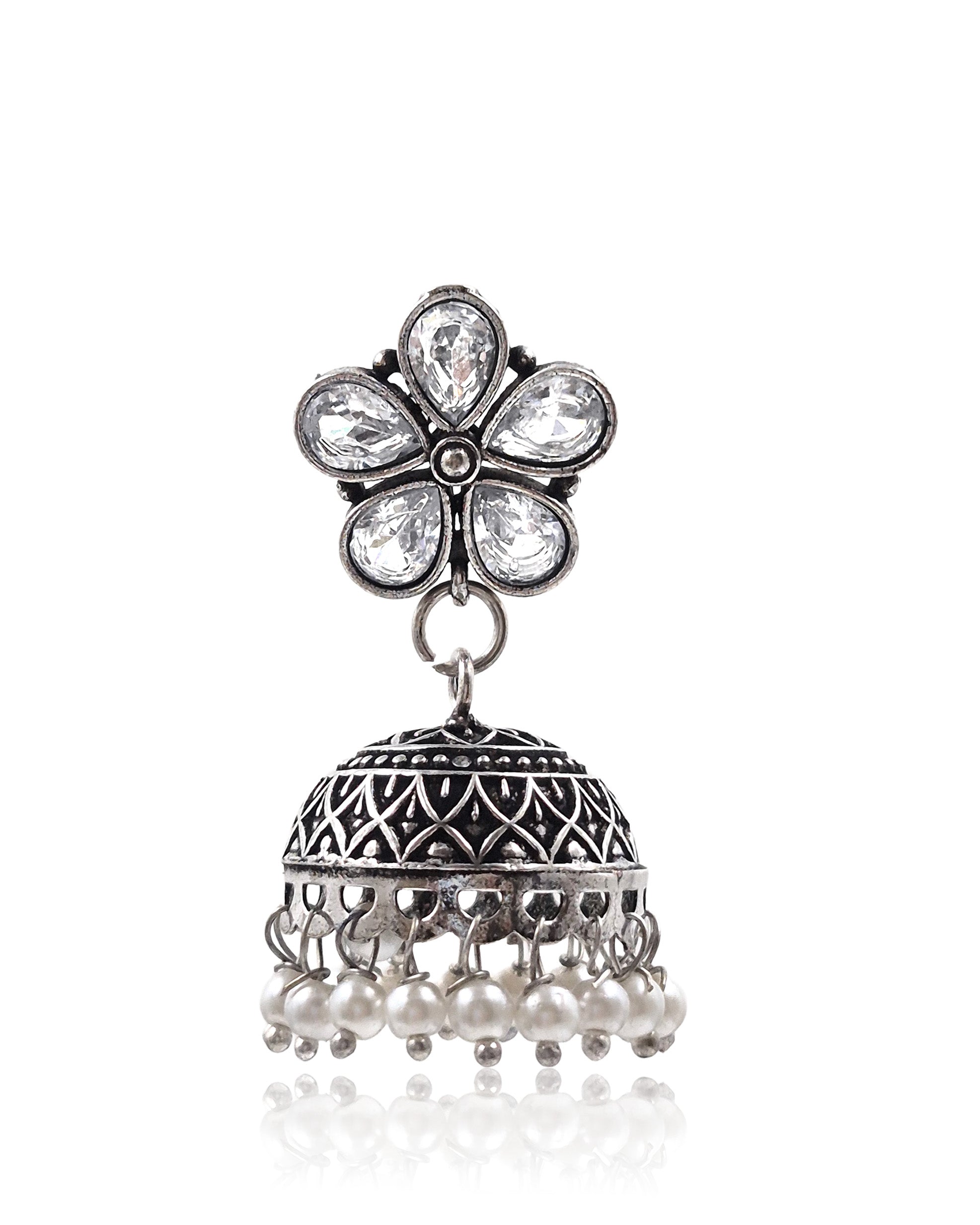 MEHAR STONE JHUMKA EARRINGS