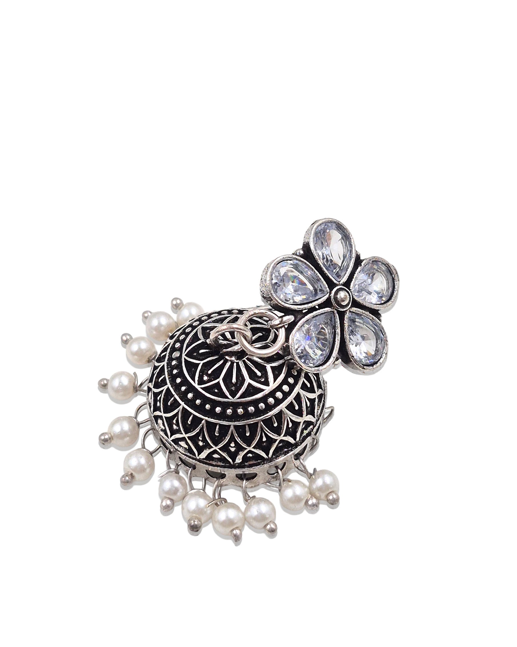 MEHAR STONE JHUMKA EARRINGS