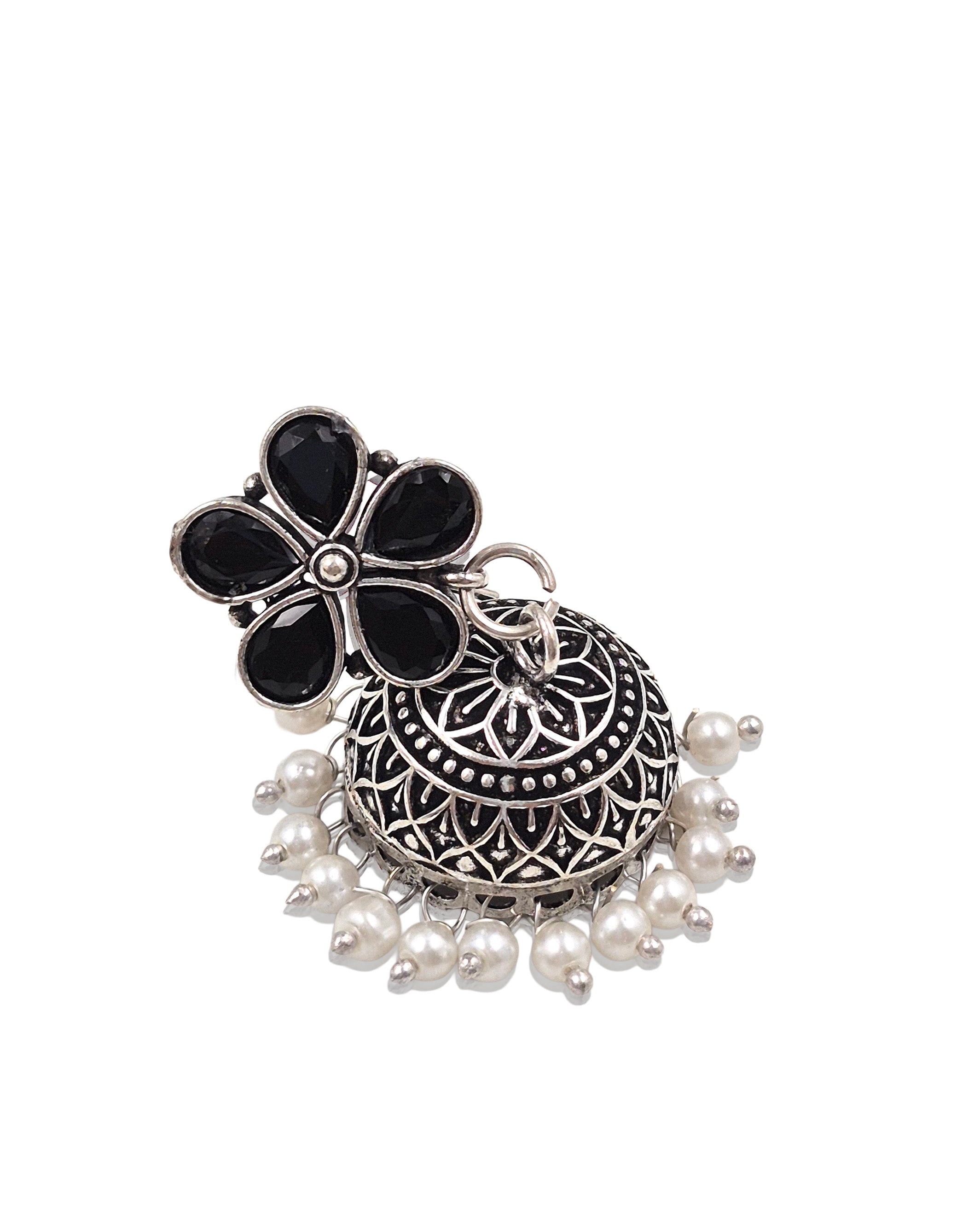 MEHAR STONE JHUMKA EARRINGS