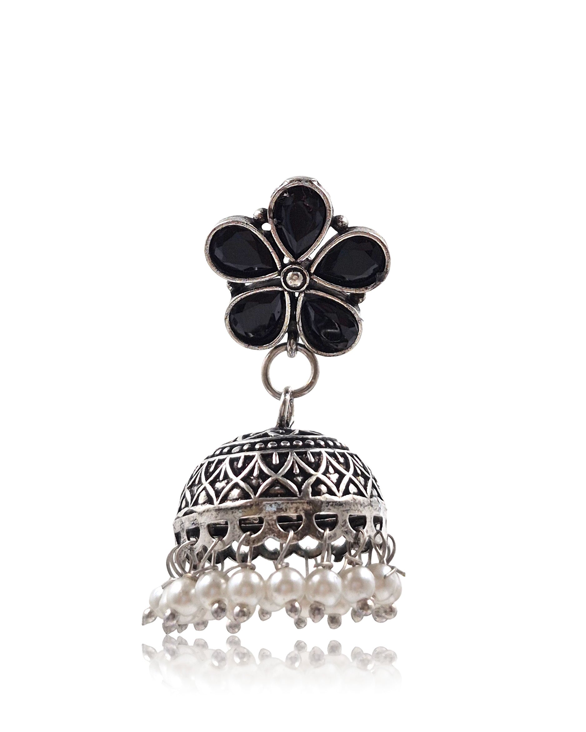 MEHAR STONE JHUMKA EARRINGS