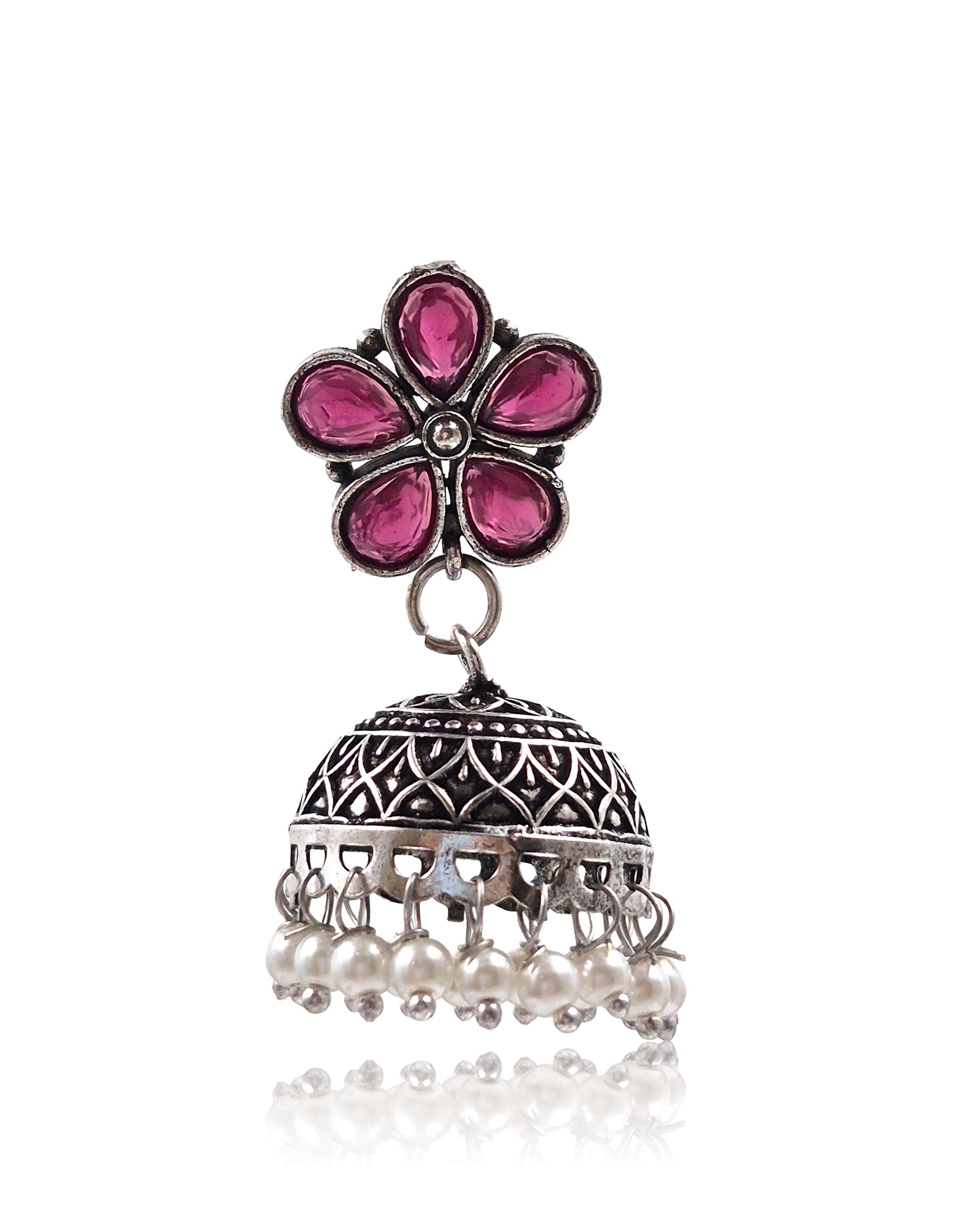 MEHAR STONE JHUMKA EARRINGS