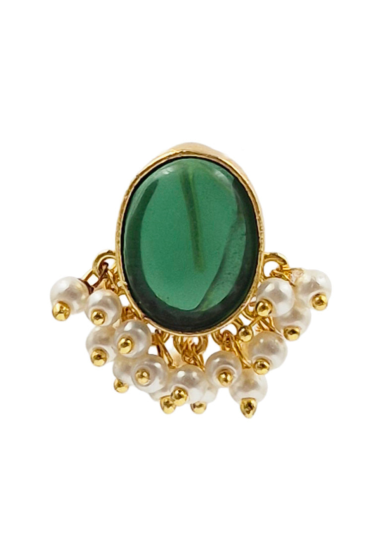 ROOHI GOLDEN STUD EARRINGS