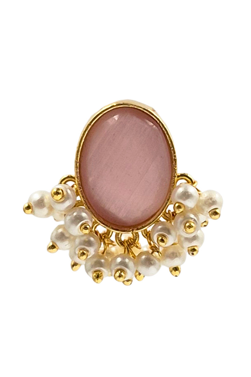 ROOHI GOLDEN STUD EARRINGS