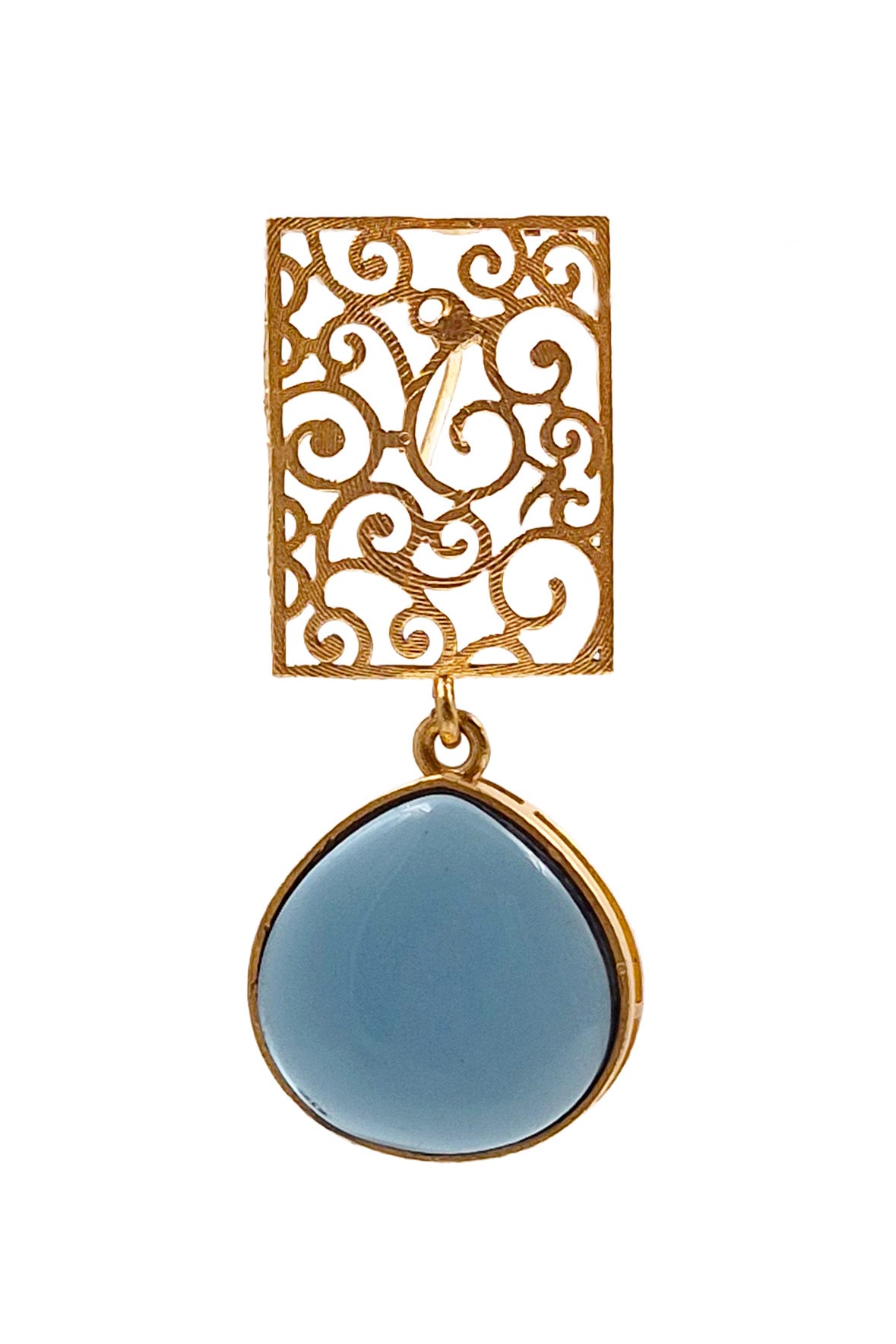 Mihira Golden Stone Earrings