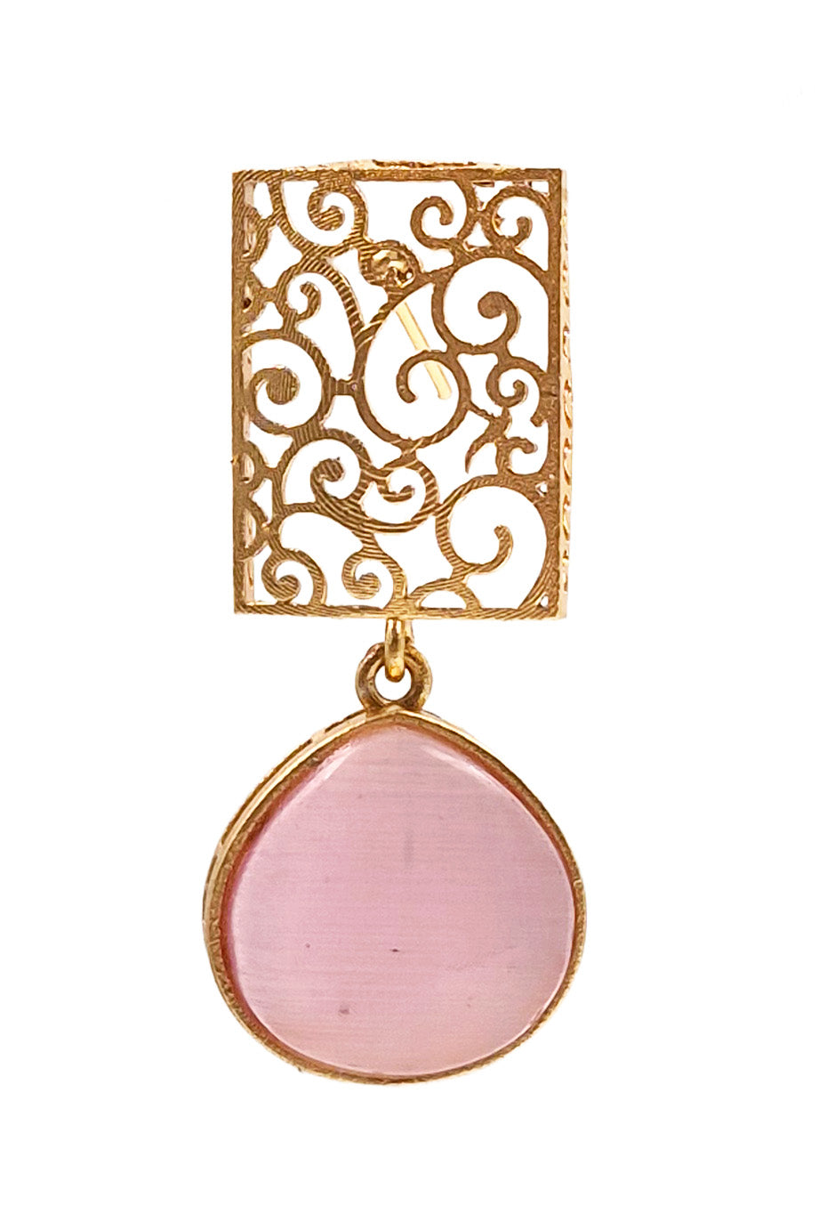 Mihira Golden Stone Earrings