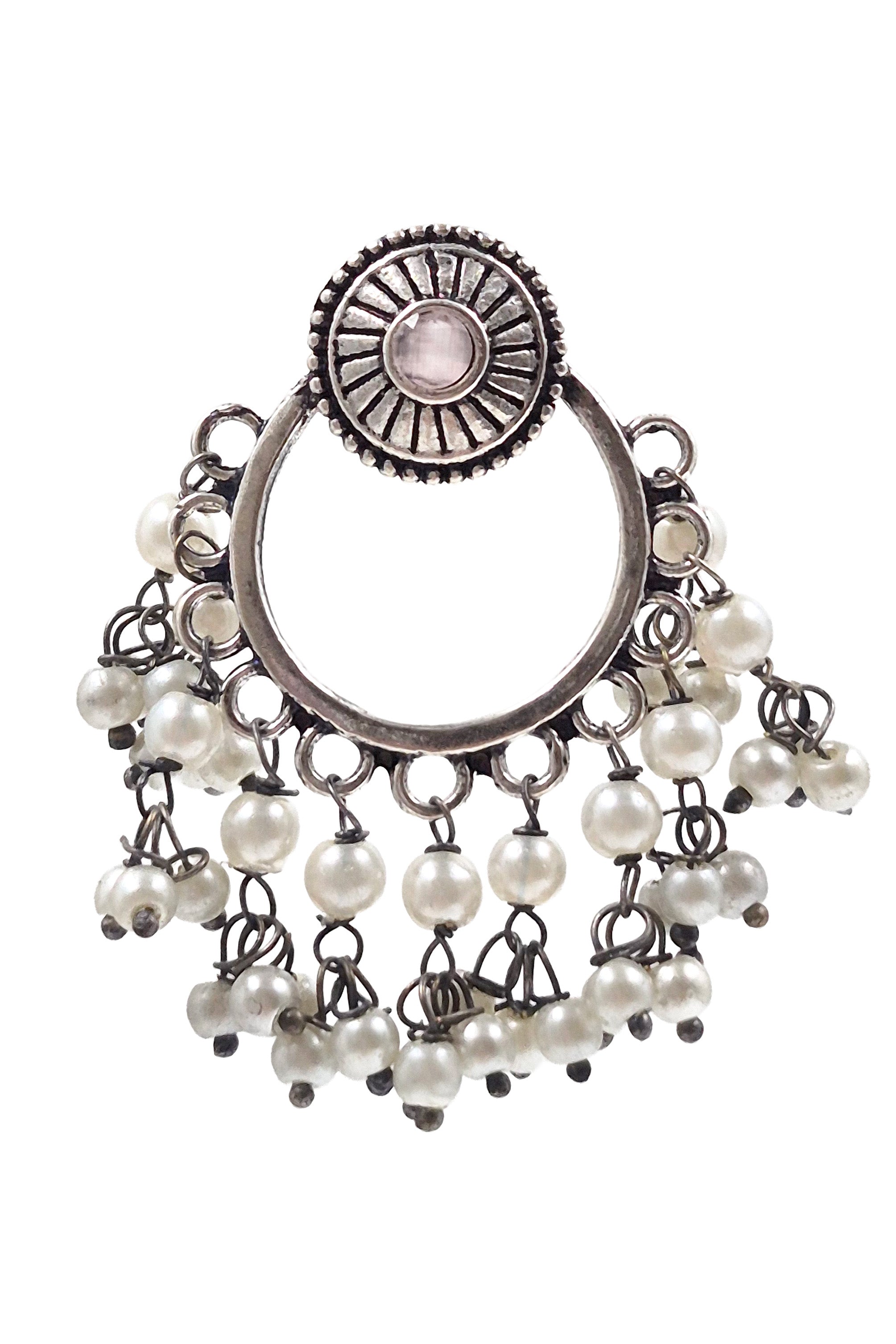 PARI OXIDISED DANGLER EARRINGS